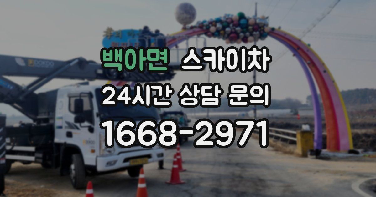 백아면 스카이차