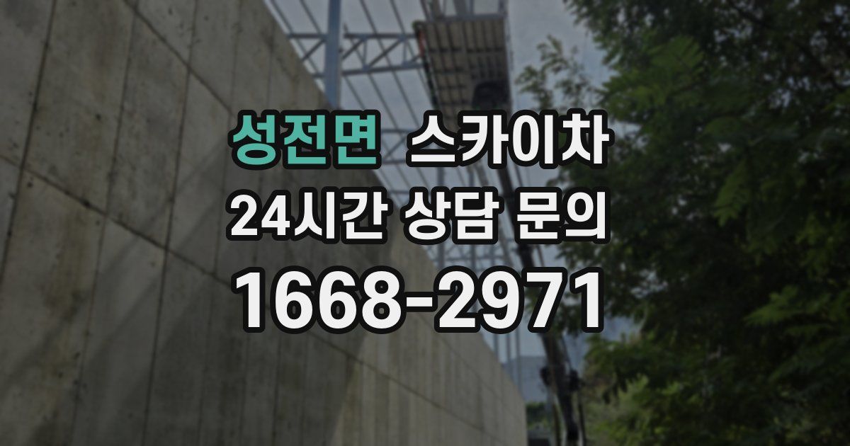 성전면 스카이차