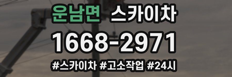 운남면 스카이차