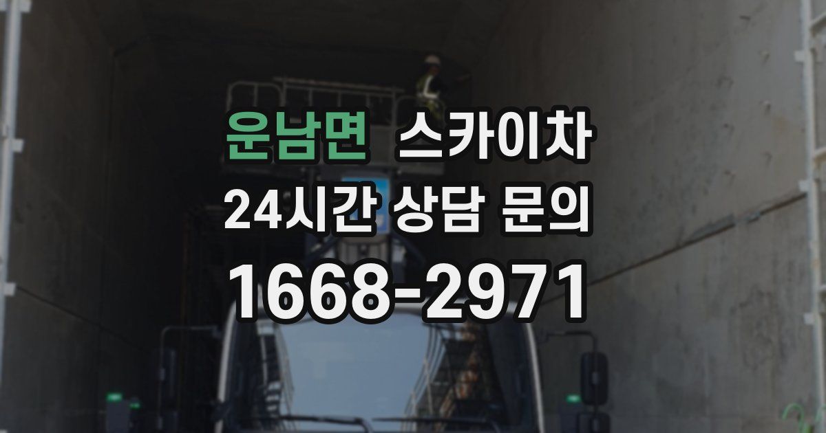 운남면 스카이차