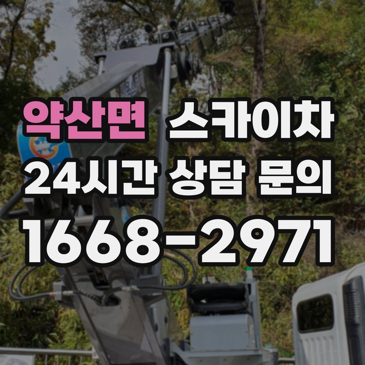 약산면 스카이차 현장 조건에 따라 장비가 달라지는 이유