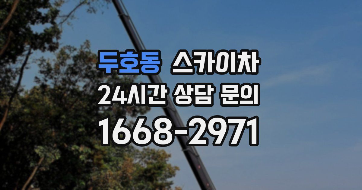 두호동 스카이차