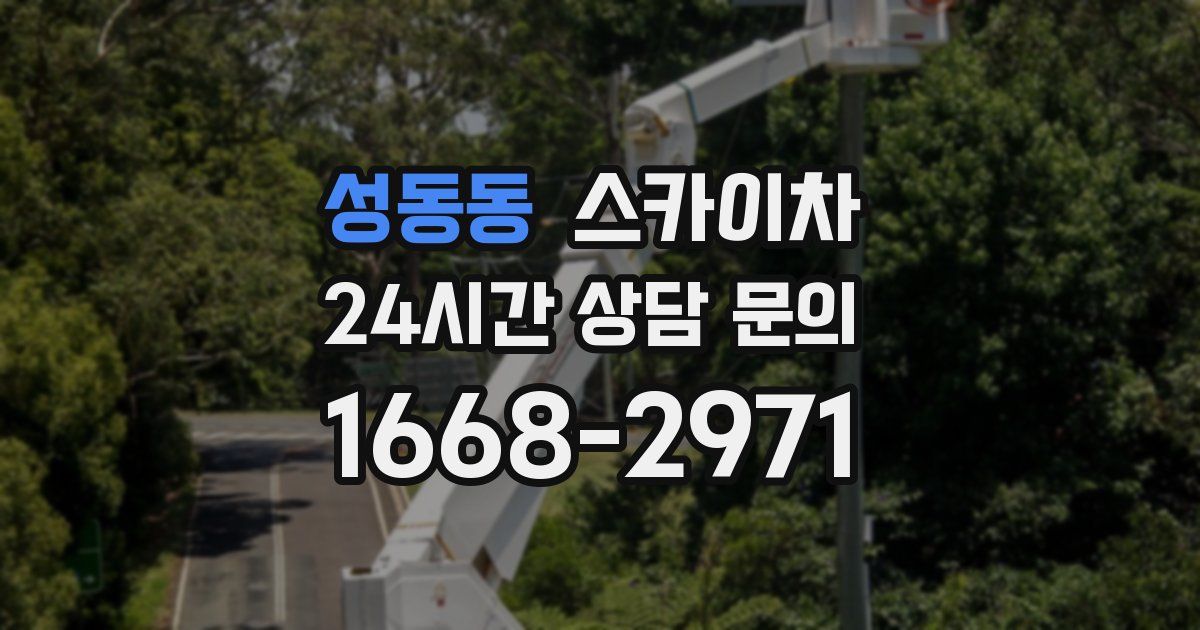 성동동 스카이차