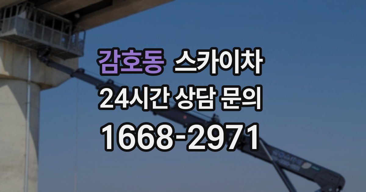 감호동 스카이차