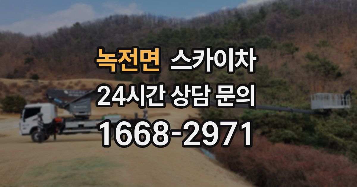 녹전면 스카이차