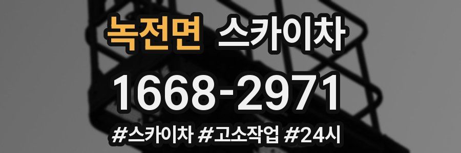 녹전면 스카이차