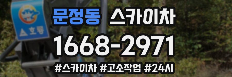 문정동 스카이차