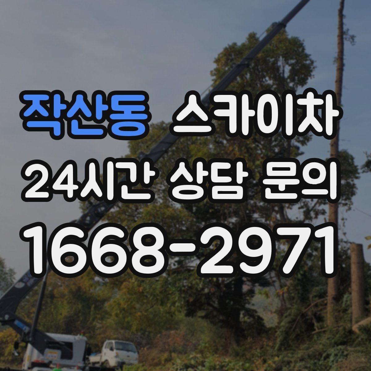 작산동 스카이차 고소 작업 일정이 급할 때 빠른 대응