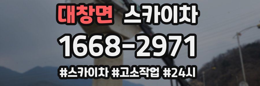 대창면 스카이차