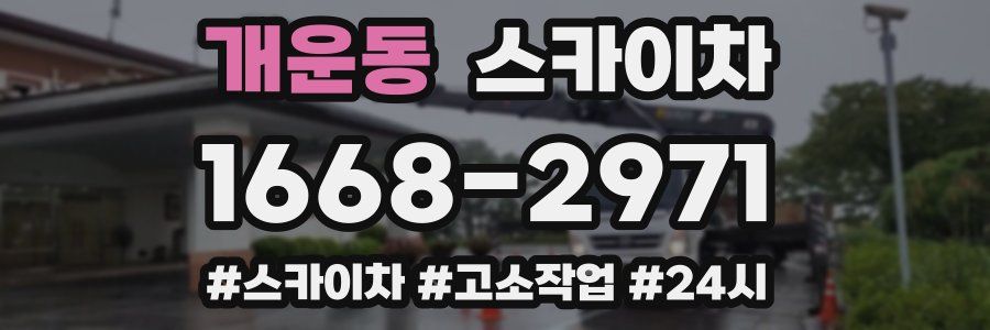 개운동 스카이차