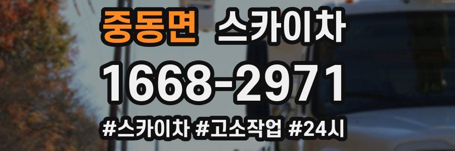 중동면 스카이차