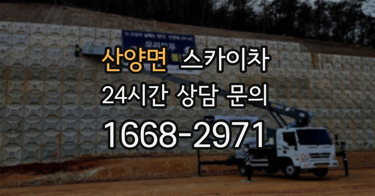 산양면 스카이차