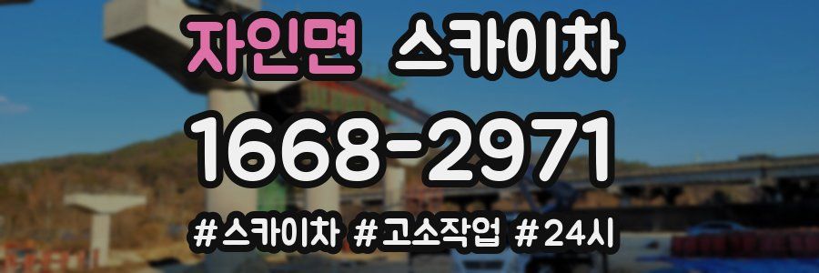 자인면 스카이차