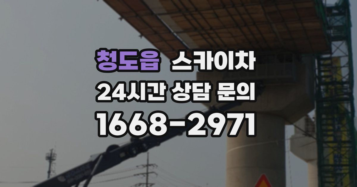 청도읍 스카이차