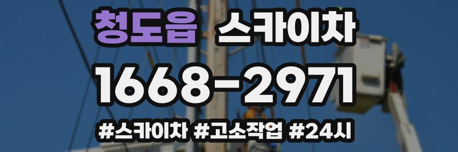 청도읍 스카이차