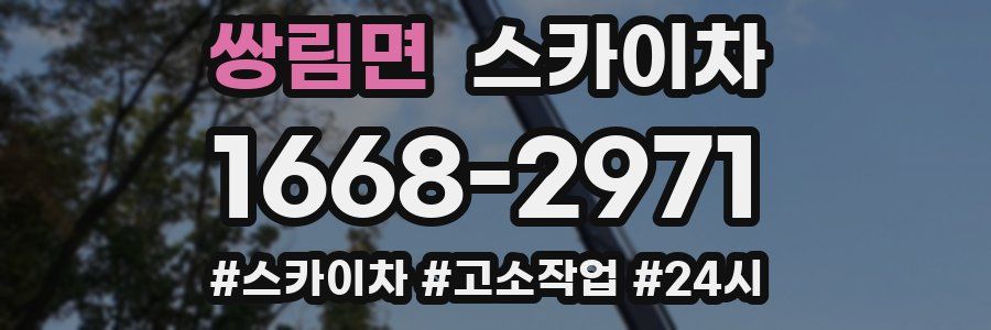 쌍림면 스카이차