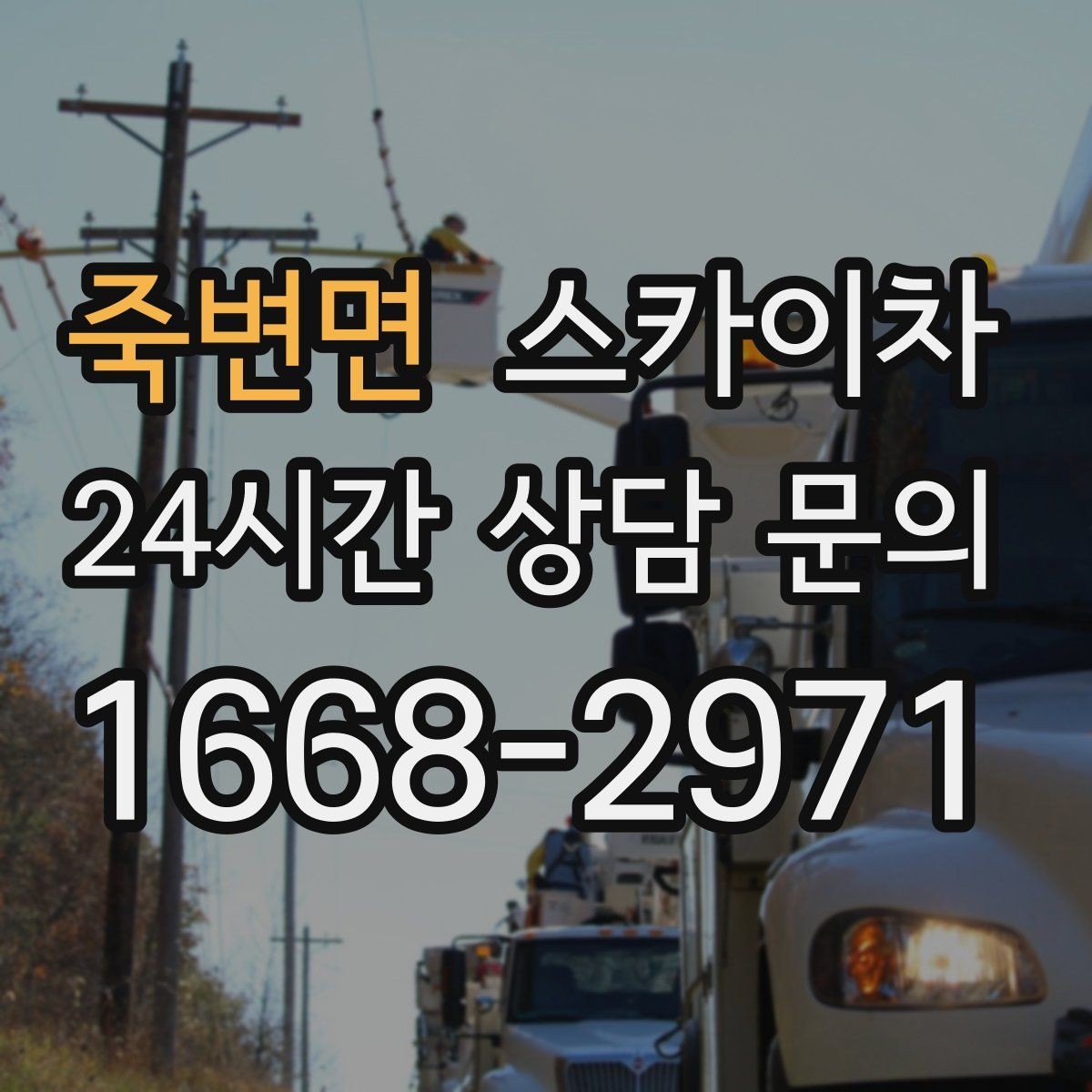 죽변면 스카이차 현장 조건에 따라 장비가 달라지는 이유