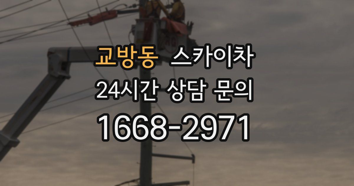 교방동 스카이차