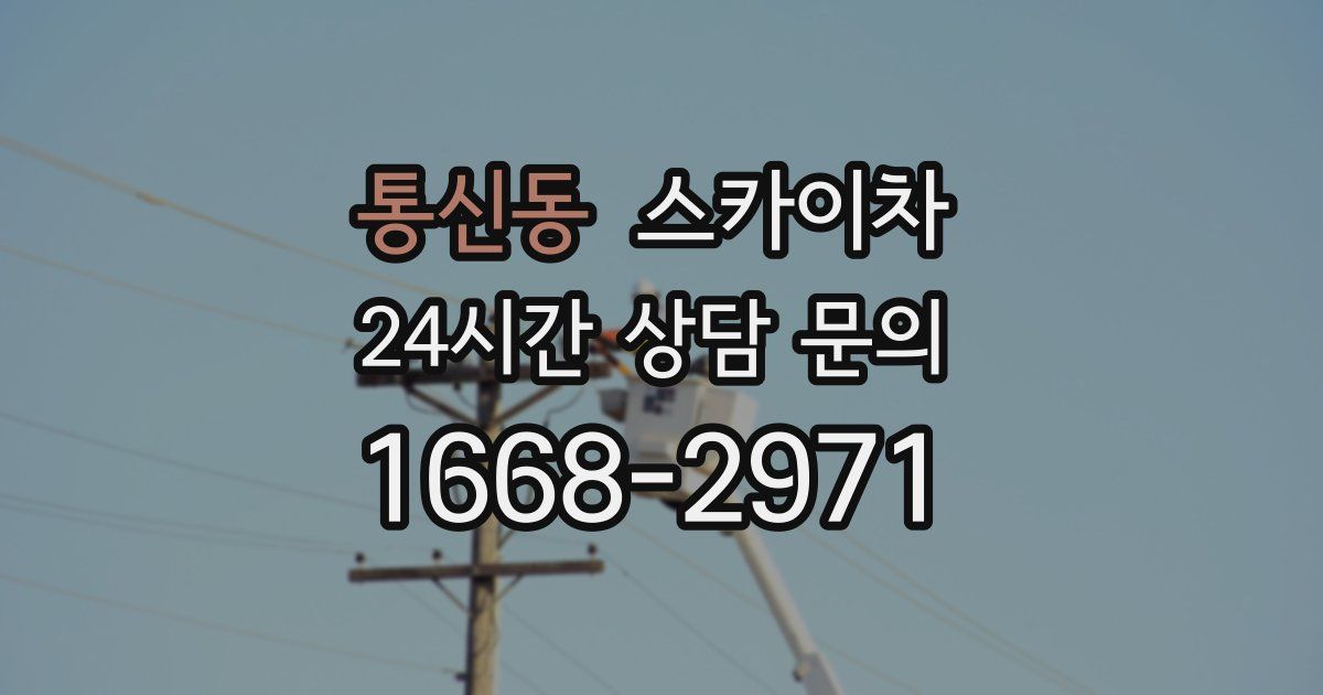 통신동 스카이차