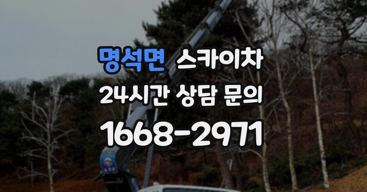 명석면 스카이차