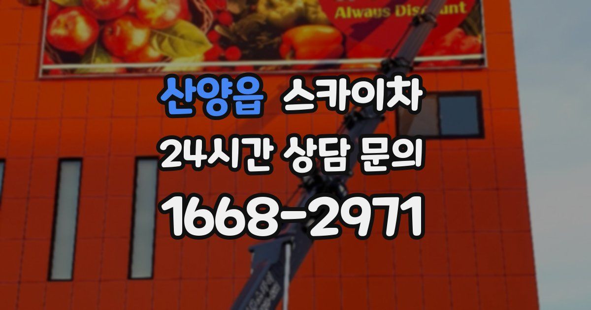 산양읍 스카이차