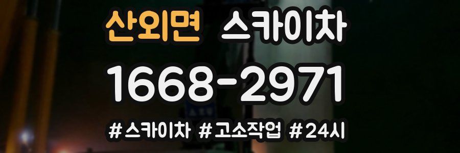 산외면 스카이차