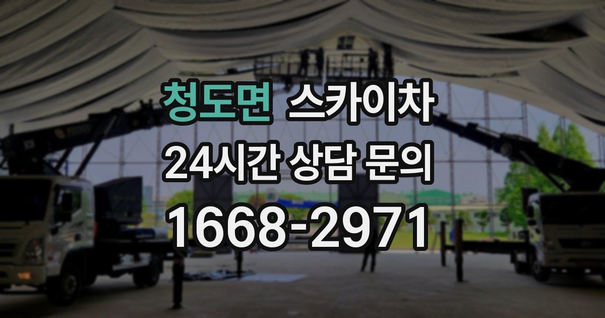 청도면 스카이차