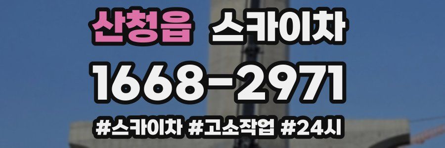 산청읍 스카이차