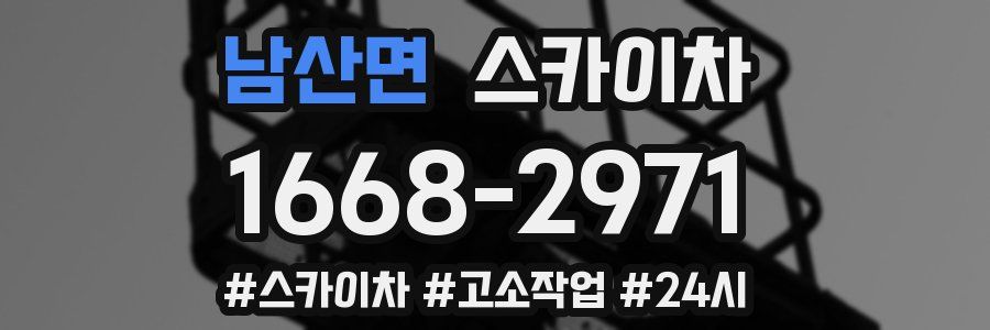 남산면 스카이차