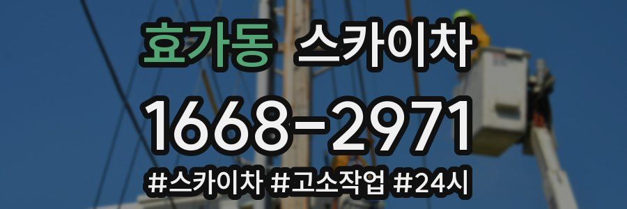 효가동 스카이차