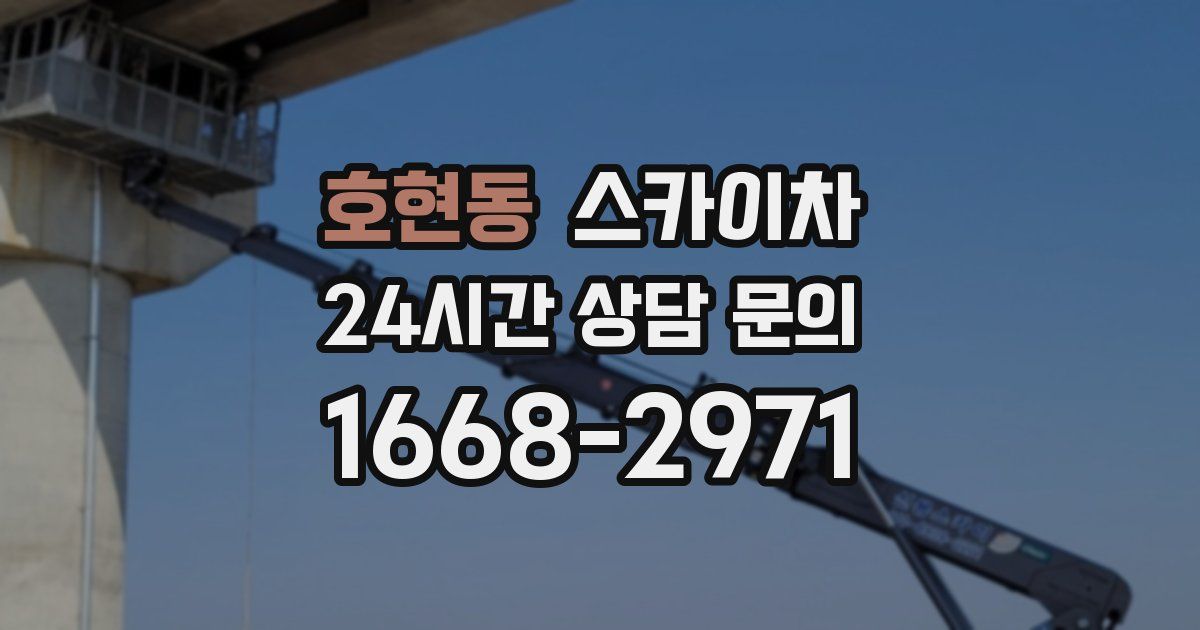 호현동 스카이차