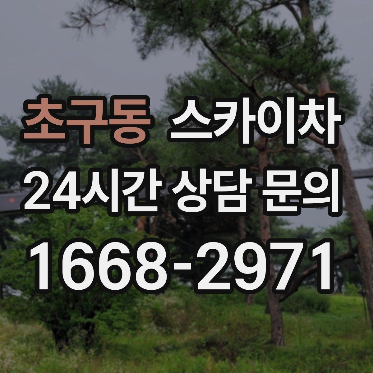 초구동 스카이차 상가 밀집 지역 작업 시 주의할 점
