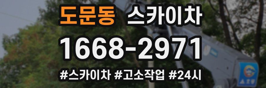 도문동 스카이차