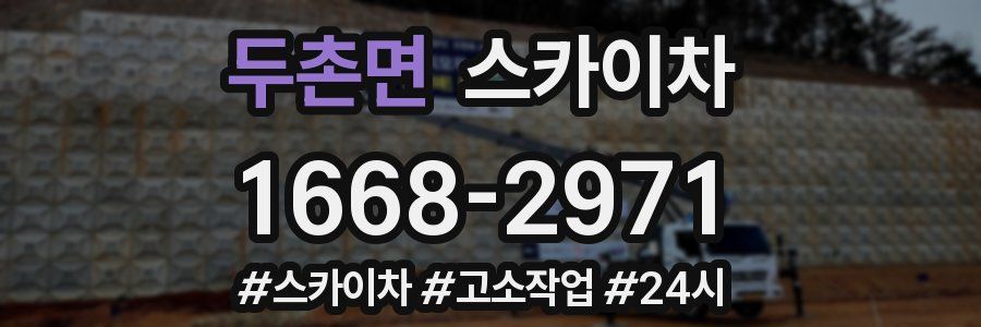 두촌면 스카이차