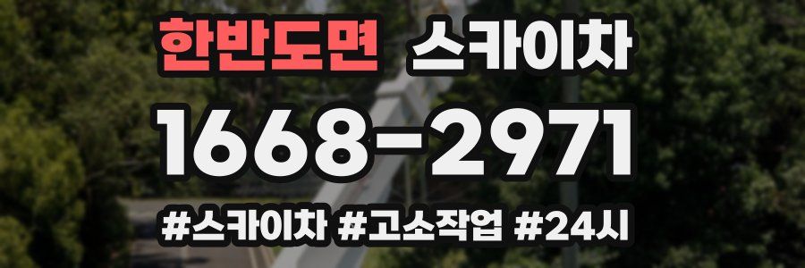 한반도면 스카이차