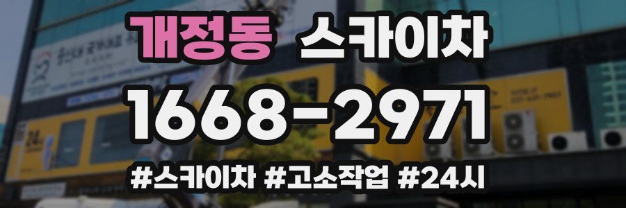 개정동 스카이차