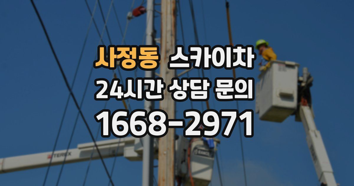 사정동 스카이차