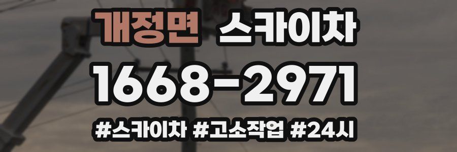 개정면 스카이차