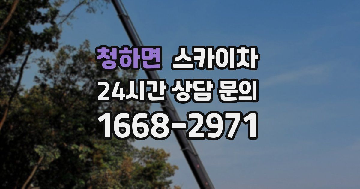 청하면 스카이차