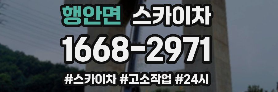 행안면 스카이차