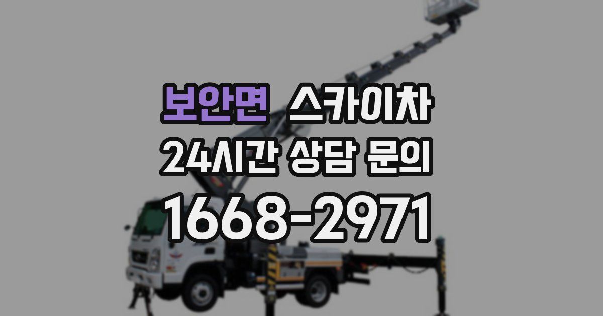 보안면 스카이차