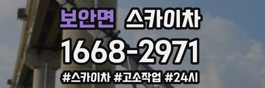 보안면 스카이차