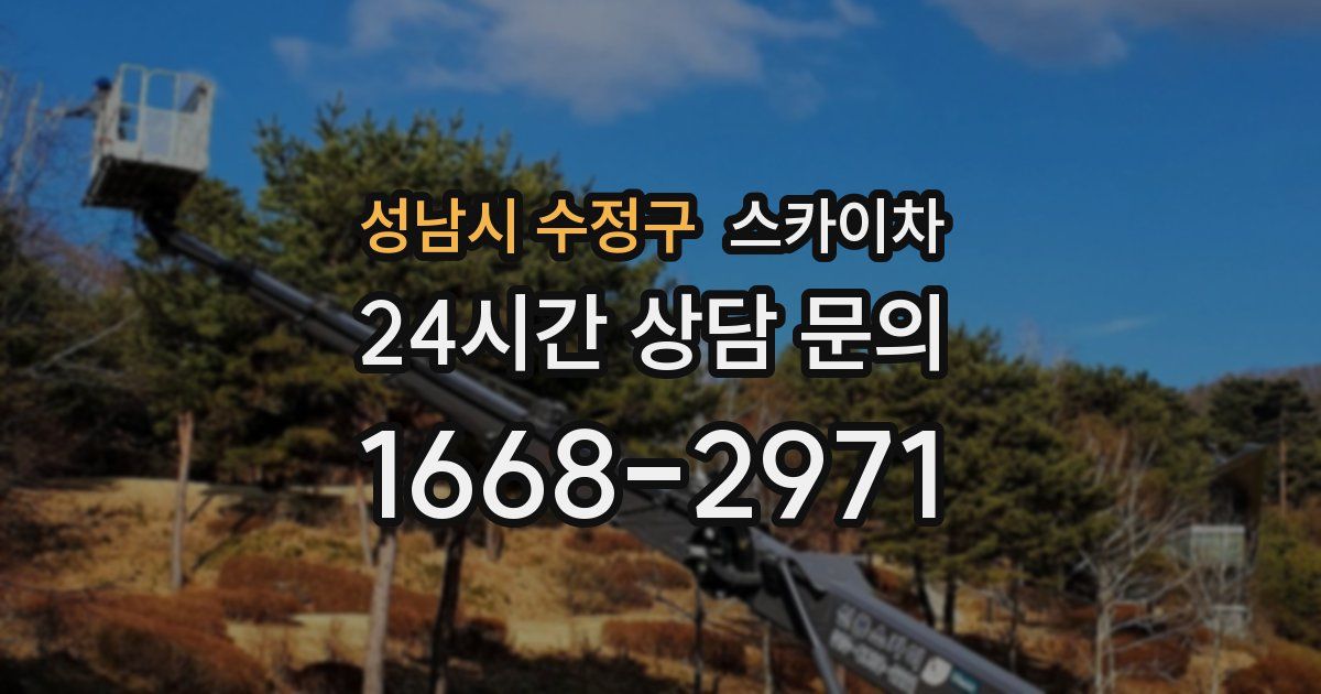 성남시 수정구 스카이차