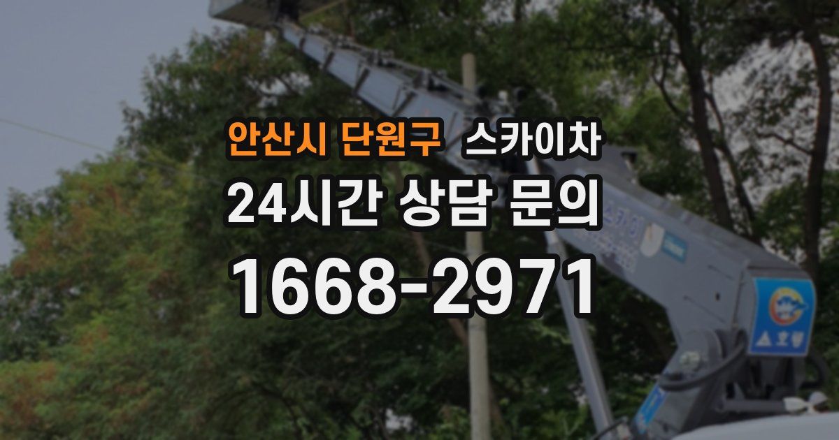 안산시 단원구 스카이차