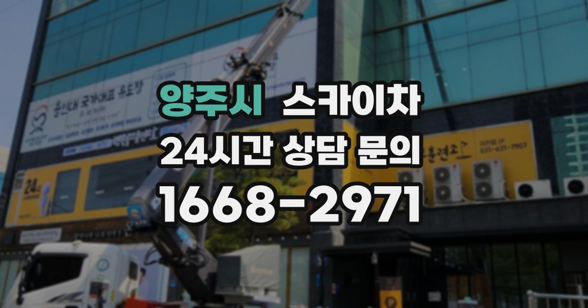 양주시 스카이차