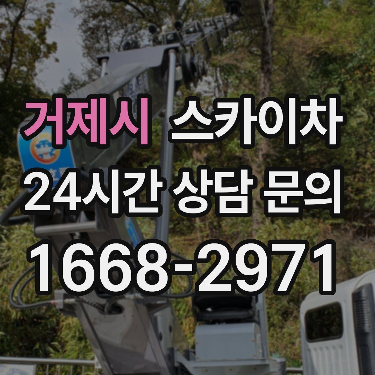 거제시 스카이차 고소 작업 일정이 급할 때 빠른 대응