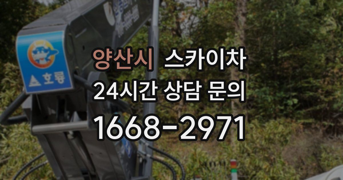 양산시 스카이차