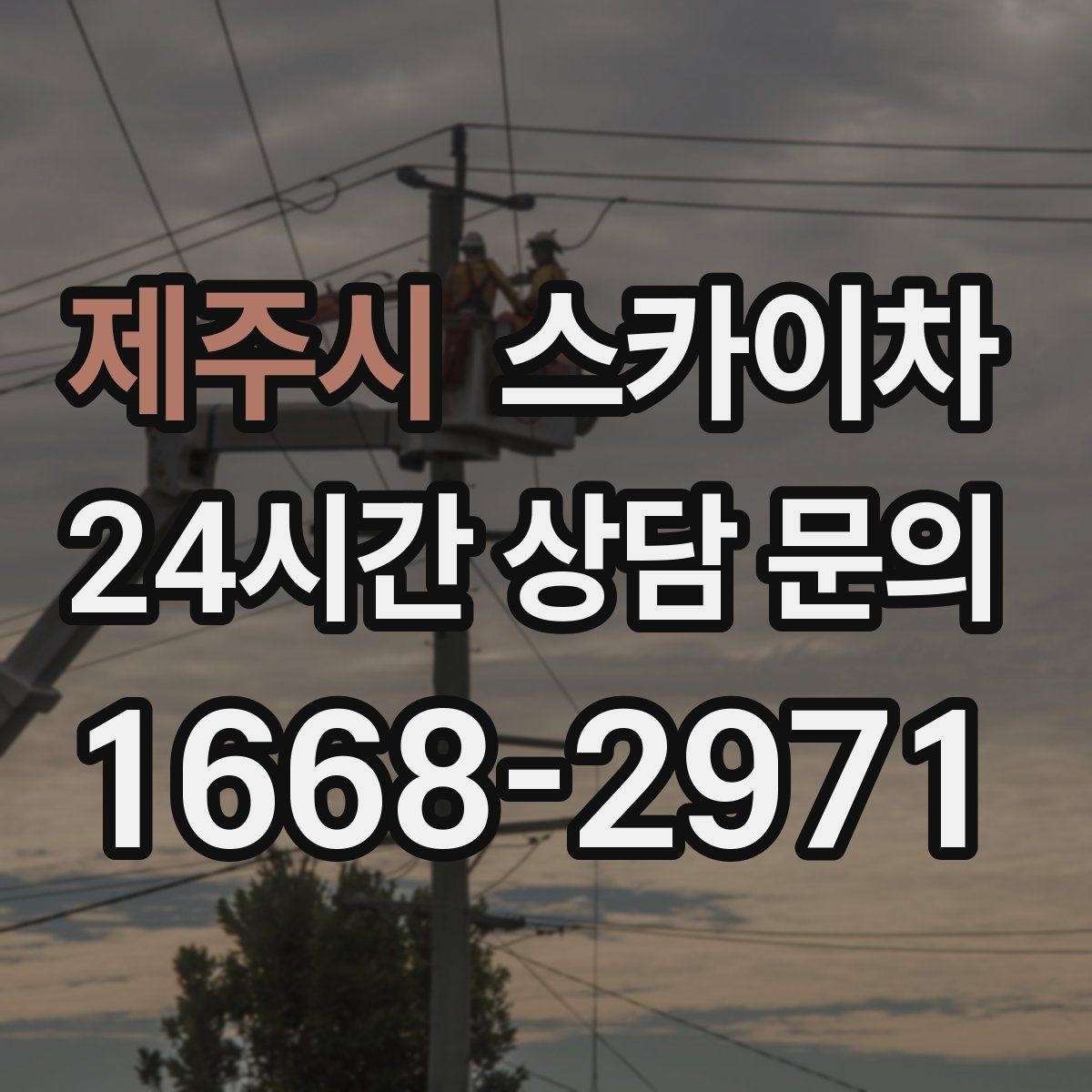 제주시 스카이차 빗물받이 주변 청소로 막힘 예방
