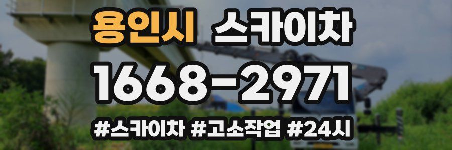 용인시 스카이차