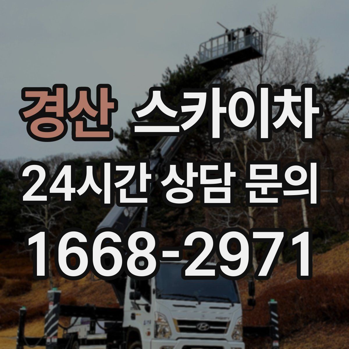 경산 스카이차 주유소 캐노피 조명 교체 안전하게